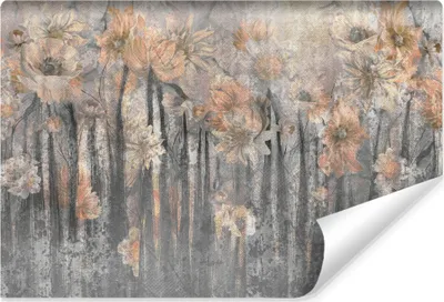 Produktbild von Muralo Vlies Fototapete BLUMEN Beton Abstraktion Vintage Stil Br. 208cm x Hö. 146cm
