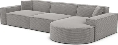 Produktbild von Cord L-Form Sofa Brevia Hellgrau Rechts
