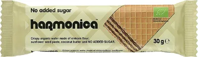 WAFELEK Z SAMOPSZY Z KREMEM MLECZNO - KAKAOWYM BEZ DODATKU CUKRÓW BIO 30 g - HARMONICA