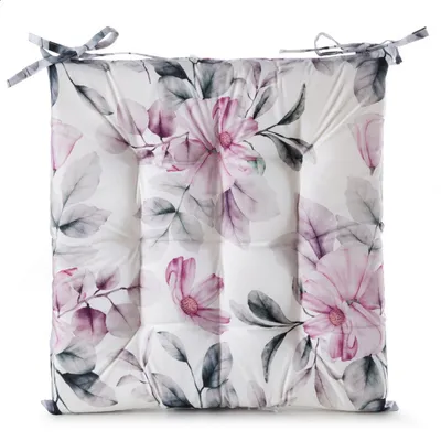 Produktbild von Wasserdichtes Stuhlkissen Outdoor GARTEN 30B 40X40X5 weiß rosa