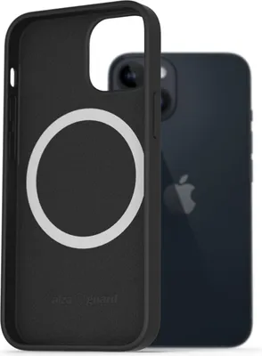 Produktbild von AlzaGuard Silikonhülle kompatibel mit Magsafe für iPhone 14, schwarz