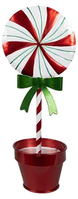 Produktbild von Clayre & Eef Weihnachtsdekoration Lutscher 12x9x31 cm Rot Metall