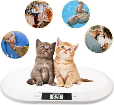 Image de Yakimz Pèse-bébé multi-fonctions Pèse-bébé d'allaitement Pèse-bébé numérique pour enfants Capacité de charge, pèse-bébé pour animaux Affichage LED Surface incurvée, fonction de tare et de maintien