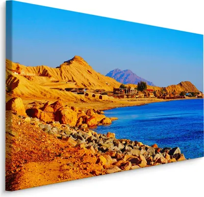 Produktbild von Fabelhafte Canvas LEINWAND BILDER 100x70 cm XXL Kunstdruck Meer Küste Felsen Steine