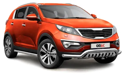 Produktbild von Edelstahl Frontschutzbügel für Kia Sportage 2010-2015 mit ABE Silber Rammschutz
