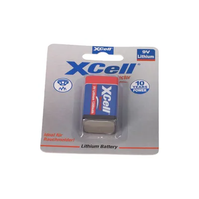 Zdjęcie produktu dla XCell 138482, Bateria do ponownego naładowania, 9V, Lit, 9 V, 1 szt., 1200 mAh
