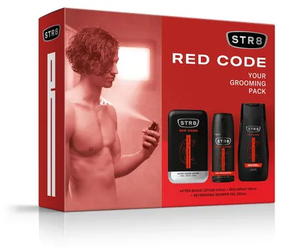 Obrázek produktu pro STR8 Red Code Sada: Voda po holení 100 ml + Deodorant ve spreji + Gel pod