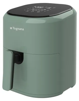 Heißluftfritteuse 4,5 l, digitales Display, antihaftbeschichtet, salbeigrün
