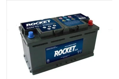 Produktbild von ROCKET Batterie Autobatterie BAT095AGM Starterbatterie Batterie