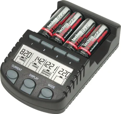 Productafbeelding van 700 Akku-lader met LCD-display en microprocessor voor AA en AAA-batterijen