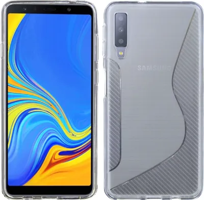 Produktbild von SAMSUNG GALAXY A7 2018 ( A750F ) Handy Silikon Schutzhülle Cover Case Transparent