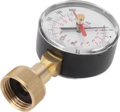 Produktbild von Aluminium-Wasserdrukmeter bis 200Psi für universelle 3/4-Zoll-Verbindung.