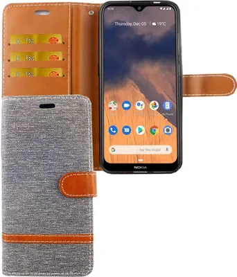 Zdjęcie produktu dla Nokia 2.3 Etui na telefon komórkowy Etui na kartę Portfel Szary