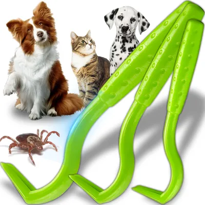 Produktbild von Zeckenhaken 3er Set Zeckenzange Katze Hunde Pferd Tier Zeckenentferner Zeckenhebel Zeckenschutz Effektive Zeckenentfernung Einfacher Sicherer Retoo