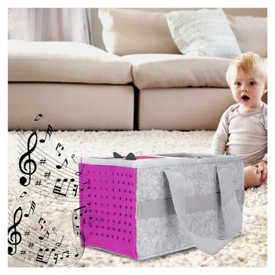 Produktbild von Tragbare Tasche für Toniebox-Player, Starter-Set, Filztasche mit zusätzlichem Platz (violett)