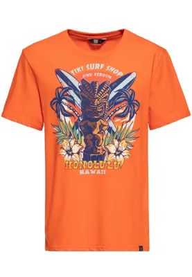 Produktbild von King Kerosin T-Shirt - Tiki Surf Shop Orange XL