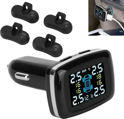 Obrázek produktu pro Inteligentní alarmový systém TPMS pro monitorování tlaku v pneumatikách pomocí 4 interních senzorů