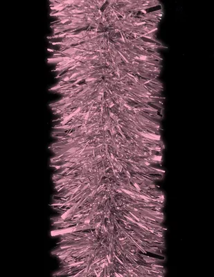 Productafbeelding van 3m Baby pink/Blush pink tinsel - Chunky christmas tinsel - Kerstversiering
