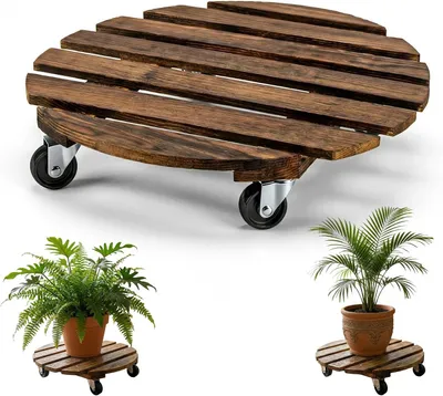 Imagen del producto de Rodillo para plantas, redondo, robusto, con un diámetro de 30 cm, ideal para plantas