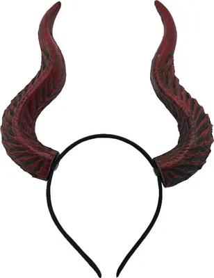 Produktbild von Teufelshörner-Stirnband, Halloween, Gothic, Ziegenhorn, Haarband, Cosplay, Haarreifen, Zubehör für Halloween-Party, Verkleidung