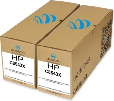 Produktbild von 2x C8543X, 43X Toner Druckertoner Patrone Schwarz kompatibel mit HP Laserjet 9000 9000DN 9000MFP 9000N9000NHS 9040 9040dn 9040n 9050 9050dn9050n M9040 MFPM9050