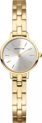 Produktbild von Damenarmbanduhr BERING 11022-730 gold klassisch schmuckvoll.