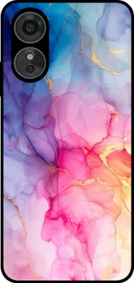 Produktbild von Smartphonica Telefon Fall geeignet für Oppo A17 mit Marmor-Druck - TPU zurück Abdeckung Fall Marmor-Design - Regenbogen