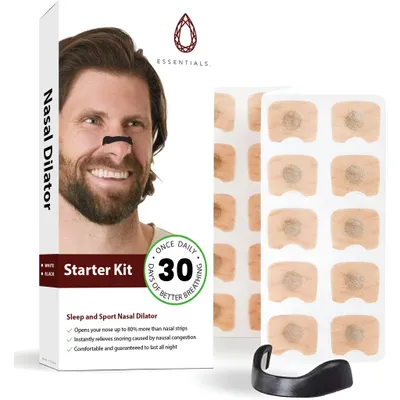 Image de Bandelettes nasales magnétiques Ruby Essentials - Dilatateur nasal magnétique amélioré - Dilatateur nasal - Dilatateur nasal anti-ronflement - 30 jours