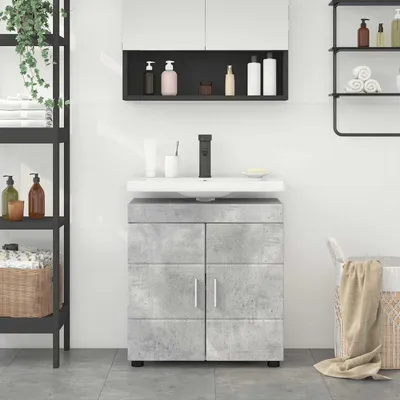 Productafbeelding van Maison Exclusive - Badkamerkastset TULUM, betonlook, grijs, 60 x 34 x 63 cm