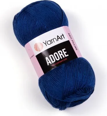 Produktbild von Yarn Art Adore 349 Royal Blue Strickgarn