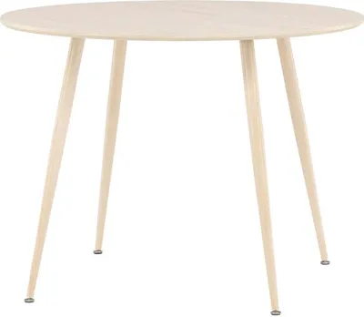 Obrázok produktu pre FURNLUX Jedálenský stôl Plaza Beige 100cm / Hauptfarbe: Beige / Abmessungen: 100 x 100 x 75 cm