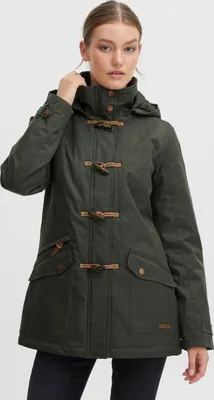 Produktbild von OXMO OXBrooke Damen Winterparka Parka Mantel Im Dufflecoat Stil mit Kapuze