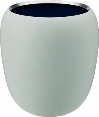 Produktbild von Stelton Vase Ora Groß, Dekovase, Blumenvase, Edelstahl pulverbeschichtet, Neo Mint, Midnight Blue, 20 cm, 109