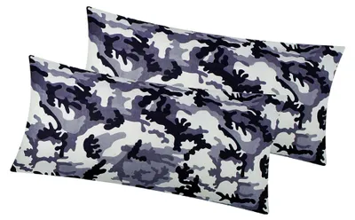 Produktbild von Baumwoll Renforcé Kissenbezug - 2er Set in 40x80cm - Camouflage - Kopfkissen-Bezug, Kissenhülle, Dekokissenbezug aus 100% Baumwolle (KY-200-3-40x80)