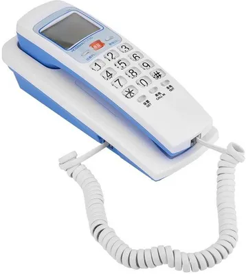 Productafbeelding van By shayne - Vaste Telefoon - Wandtelefoon Thuis - Beller-ID en Terugbellen Functie - Wit - Geschikt voor Thuisgebruik - Makkelijk in gebruik