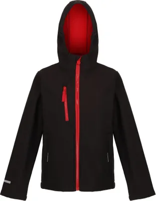Image de Regatta Professional - Veste Softshell 3 couches pour enfants RG9349 (104) (Noir/Rouge)