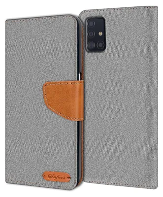 Immagine prodotto di Custodia del telefono cellulare Samsung Galaxy A51 Case Portafoglio Flip Case Custodia protettiva Cover Tessuto Cover