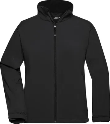 Produktbild von James & Nicholson Softshelljacke Damen JN137 Gr. S schwarz