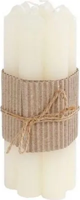 Image de Gifts Amsterdam Bougies de table S/7 ivoire, 16 x 2 cm, lot de 7