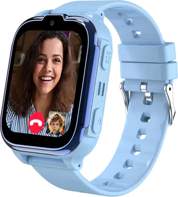 Kinder Smartwatch 4G mit GPS & Telefon, IP68 wasserdicht, Videoanruf, SOS, Voice Chat, Wecker, Schulmodus, GPS Uhr für Jungen & Mädchen Geschenk Alarm