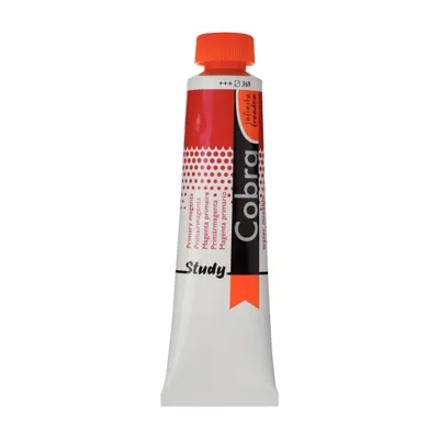 Image de Cobra Study peinture à l'huile miscible à l'eau tube 40 ml magenta primaire 369