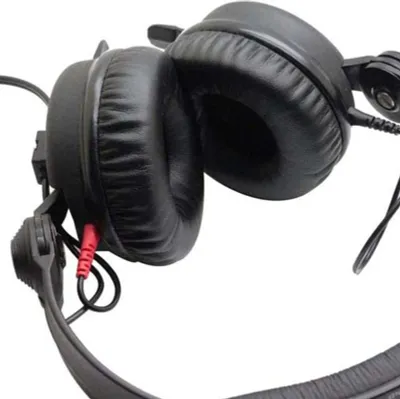 Produktbild von 1 Paar Kopfhörerabdeckung Anti-Schlupf-gute Geräuschisolierung Atmungsaktives Headset Faux Lederschwamm Ohrenschützer für Sennheiser HD25-1II HD25 HD25SP 25sp-II-Schwarz