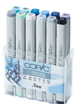 Produktbild von COPIC Profi Marker 12er Set Winterfarben