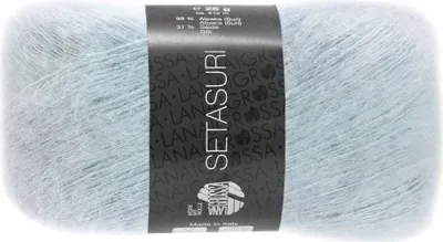 Produktbild von Lana Grossa SETASURI 25 g feines Lace-Garn aus Alpaka und Seide 212 m Farbe 014 - Hellblau