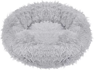 Produktbild von Plüsch Hundebett Katzenbett Hundekissen Hundekorb Schlafplatz Ø 110 cm - Grau