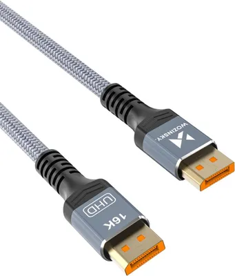 Immagine prodotto di Cavo DisplayPort 2.1 Wozinsky WPS-16AYL3S 3 m 80 Gbit/s 16K 8K 4K 240 Hz HDR HDCP DSC Nero