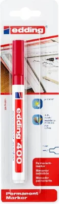 Produktbild von Edding Permanentmarker 400 1 mm rot 1er-Blister