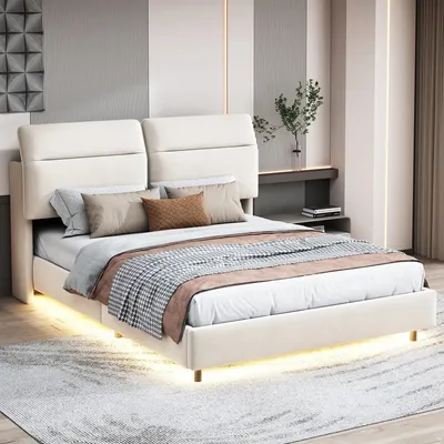 Produktbild von Ausklappbett - Klappbett - Gästebett - Faltbett - Bett mit Stauraum - 140x200 cm