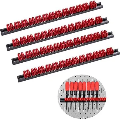Image de Porte-tournevis, organiseur, porte-outils, perforé, noir