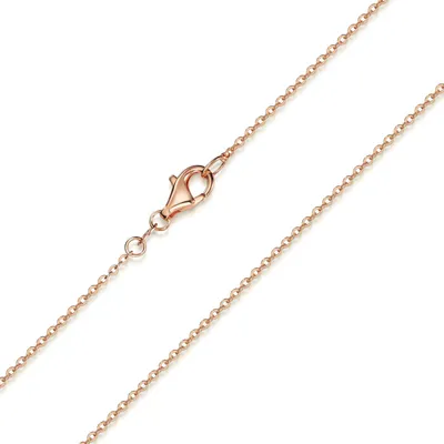 Produktbild von MATERIA Rosegold Ankerkette 925 Sterling Silber - 1,2mm Halskette in 30 40 45 50 60 70 80cm verfügbar K53